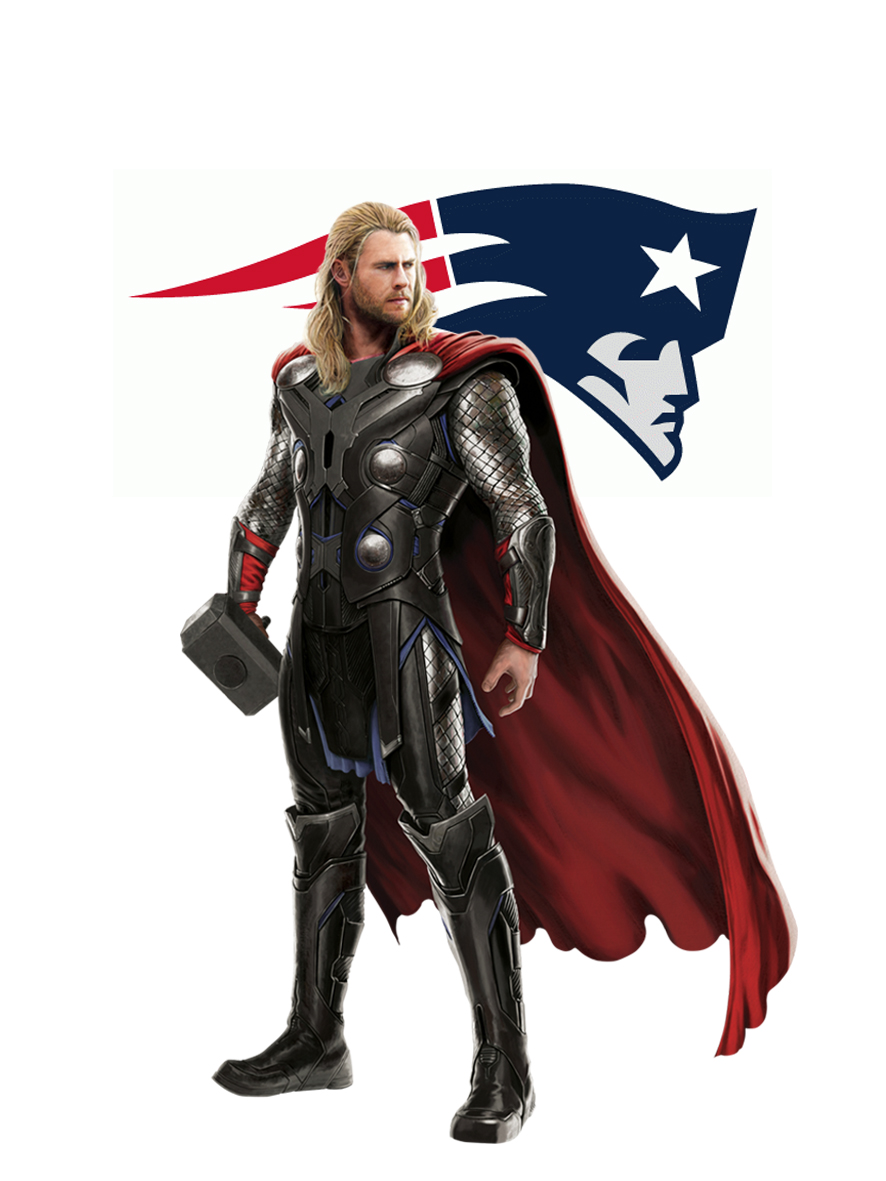 New England Patriots Thor Logo vinyl decal